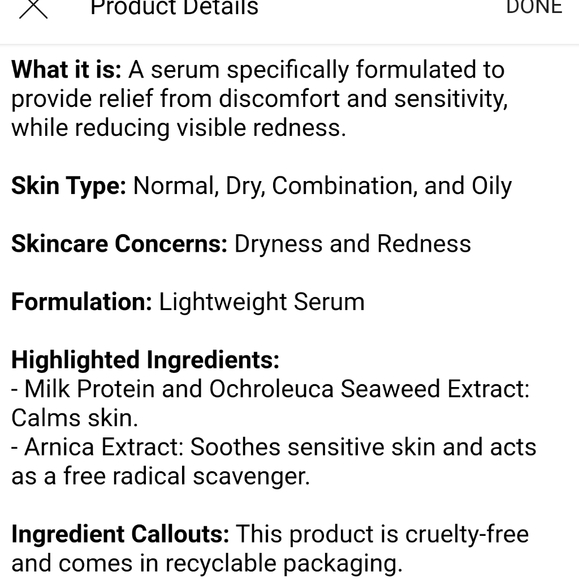 (2/$30)Brand new Ren Clean Skincare Evercalm Serum - Picture 3 of 5